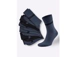 Socken Mustang, Herren, Gr. 1/39, Blau (Blau, Sortiert), 73% Baumwolle, 23% Polyester, 2% Elasthan, 2% Polyamid, 55% Baumwolle, 41% Polyester, 2% Elasthan, 2% Polyamid, Socken Socken