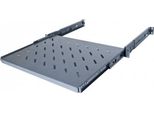 Ripiano Estraibile Dexlan Da 48,30 Cm (19"), 1U, Profondità 350 Mm, Nero Ral 9005 Per Montaggio Laterale Sui Profili Da 48,30 Cm (19"") (755280)"
