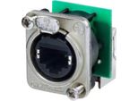 Connettore Dati Neutrik RJ45 Serie Ethercon D Presa, Angolata Poli: 8P8C NE8FDP-R Nickel NE8FDP-R 1 Pz