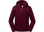 Russell Bambini Authentic Zip Giacca Con Cappuccio PC4024 (11-12 Anni (152)) (Borgogna)