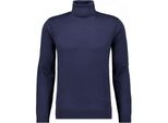 Rundhalspullover Ragman, Herren, Gr. 58, Blau (Marineblau), Strick, 100% Wolle, Pullover Rundhalspullover