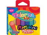 Plastilina 6 Colori Glitter Colorino