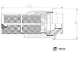 Filtro Carburante Febi Bilstein 174670 Adatto Per MERCEDES-BENZ Lp Cartuccia Filtrante