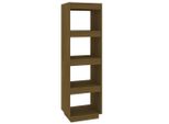 Libreria/Divisorio Per Ambienti Marrone Miele 40X35X135 In Legno Di Pino Massiccio