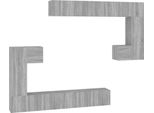 Syfax™ Mobile Porta Tv A Parete Grigio Sonoma In Legno Multistrato