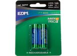 Batterie Ricaricabili Edm Max Pro Ii Eco-Series 2600 Mah Aa HR6 1,2 V (2 Pezzi)