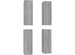 Syfax™ Mobili Tv 4 Pz Grigio Sonoma 30,5X30X90 Cm In Legno Multistrato