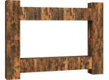 Syfax™ Set Mobili Porta Tv 10 Pz Rovere Fumo In Legno Multistrato