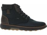 Rieker Uomo Stivali Stringati Foderati Blu-Marrone, Colore:Blu, Taglia EU:47