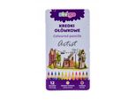 Matite Srtigo Artist - 12 Colori Intensi In Un'elegante Scatola Di Metallo. Ideali Per Gli Artisti E Gli Appassionati Di Disegno! Create Opere D'arte Con Passione!