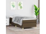 The Living Store Rete Marrone Scuro 80X200 Cm In Tessuto
