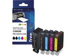 Freecolor K10269F7 Freecolor Patrone Canon PGI-525XL Black + CLI-526XL Bk/C/M/Y Remanufactured