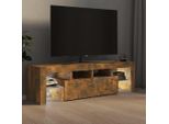 Maison Exclusive - Mobile Tv Con Luci Led Rovere Affumicato 140X36,5X40 Cm
