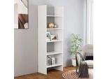 Maison Exclusive - Libreria Bianca 60X35X180 Cm Materiale Ligneo