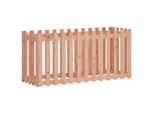 Vidaxl Recinzione A Picchetto Per Letto Rialzato 150X50X70 Cm In Legno Massiccio Di Abete Di Douglas