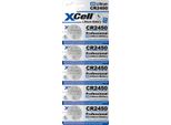 Xcell 145594 Xcell Batterie Knopfzelle CR2450 3V 580Mah 5St.