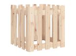 Vidaxl Fioriera A Picchetto Design 50X50X50 Cm In Legno Di Pino Massiccio
