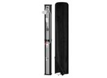 Doccia Solare Tolletour 20-60 Litri | Soffione Orientabile E Doccia A Pedale | Nero/Argento | Fino A 60°C | Con Tubo Da Giardino