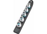 Smartrail 1/2" SteckschlüSseleinsatz-Satz AußEn-Sechsrund, 5-Teilig Schwarz, E12 - E20, Kurz"