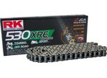 Catena Trasmissione Aperta Rk Grigia Xre 100 Maglie 530 Chiusura Con Rivetto