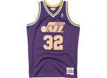 Mitchell & Ness Magliette Nba Karl Malone Utah Jazz Swingman Jersey, SMJYCP18005UJAPURP91KMA, Taglia: 188