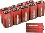 Voltcraft 6LR61 Batteria A Blocco 9 V Alcalina Al Manganese 550 Mah 9 V 10 Pz