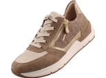 Rieker Scarpa Da Donna Con Cerniera E Lacci Con Solette Sciolte 58902, Misura:40 Eu, Colore:Beige