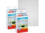 Tesa Insect Stop Zanzariera Standard Per Finestre In Confezione Da 2 - Zanzariera Tagliabile A Misura - Protezione Dalle Zanzare Senza Forare - Zanzariera - 2X 150 Cm X 180 Cm - Antracite