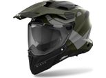 Casco Motocross Airoh Commander 2 Reveal, Oliva Opaca, Xs (53/54)