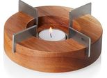 Piastra Riscaldante E Scaldavivande In Legno Di Acacia E Acciaio Inox Da 14,5 Cm Adhoc Tk48