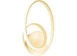 Diva - Lampada Da Parete Oro Spazzolato 20W Luce Calda 3000K IP20 - Applique Led Da Muro Design Moderno - Led Integrato 37X29