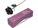 Fiore Di Rosa Placcato In Oro, Fiore Di Rosa, Rosa Immersa In Oro, Rosa Placcata In Oro 24K, Fiore Di Rosa Regalo, Fiore Di Rosa Artificiale