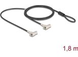 Navilock Navilock 20934 Blocco Cavo Nero, Argento 1,8 M