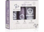 Elifexir Baby Care Set Da Viaggio Per L'igiene Dei Bambini Mini Size Latte Idratante Per Il Corpo + Gel Shampoo Per Bambini + Crema Protettiva Per Pannolini 125Ml
