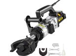 Vevor Curvatrice Idraulica Elettrica Per Tondo, Curvatrice Per Tondo Da 1500 W, Piega Tondo Da 10-25 Mm In 4 Secondi, Con Cassetta Portautensili Con Contenitore Dell'olio, Nero-Rosso
