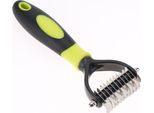 Pettine Professionale Doppio Lato Per Districare Il Pelo Degli Animali Domestici, Spazzola Per Cani, Pettine Per La Cura Del Pelo, Dispositivo Per La Cura Del Pelo (Giallo)