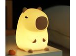 Luce Notturna Forever Light, Luce Notturna In Silicone Dimmerabile, Luce Del Capibara, Luce Notturna Ricaricabile Via Usb, Temporizzazione Touch, Aiuto Al Sonno