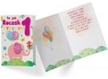 Biglietto Di Auguri DK-719 - Adorabile Elefantino Per Un Anno, Ricordi Speciali Per Il Piccolo