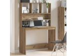 Maison Exclusive - Scrivania Con Scaffale In Rovere Artisan 102X45X148 Cm Materiale Ligneo