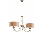 Casa Padrino Lampada A Sospensione Barocca Ottone Con Patina / Marrone 99 Cm