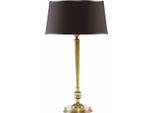 Casa Padrino Lampada Da Tavolo In Cristallo Barocco Ottone Con Patina / Marrone Scuro H. 60 Cm