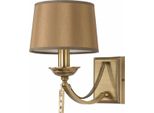 Casa Padrino Lampada Da Parete Barocca Ottone Con Patina / Marrone H. 27 Cm