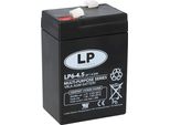 Landport Batteria Al Piombo LP6-4,5 6V 4,5Ah Agm T1 Esente Da Manutenzione