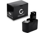 Cellonic Batteria BAT011, 2607335055, 2607335108, 2607335244, 2607335071 Compatibile Con Bosch GSR12 VES-2, PSR12 VES-2, PSR120, GBM12 VES-2 Ricambio Da 3Ah, 12V, Per Utensile Attrezzo Power Tool