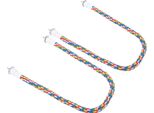Posatoi A Corda, Corda Da Masticare Per Uccelli, Corda A Spirale Per Pappagalli, Posatoi A Corda Per Uccelli, Giocattolo A Corda Per Pappagalli, Posatoi A Corda Colorati
