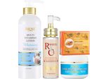 Lozione Corpo Illuminante, Formula Idratante, Rimozione Delle Macchie Scure, Set 4 In 1