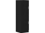 Vidaxl Armadio Da Cucina Nero 38X41,5X131,5 Cm In Legno
