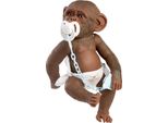 Rappa Guca 993 Reborn Monkey - Bambino Con Corpo In Cellulosa - 32 Cm