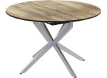 Vicco Tavolo Da Pranzo Allungabile Loyd, 120 X 76.5 Cm Estensibile, Rovere Rustico/Grigio/Grigio