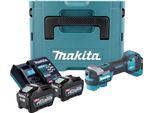 Makita Tm 001 GT201 Utensile Multifunzione A Batteria 40 V Max. Starlock Max Brushless + 2X Batteria Ricaricabile 5,0 Ah + Caricabatterie + Makpac
